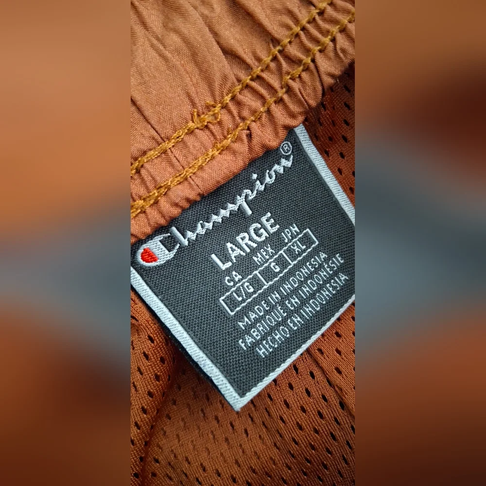 Champion Men's Brown and Pink Colorblock Track Pants